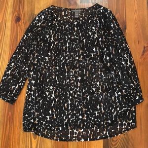 Animal print maternity top